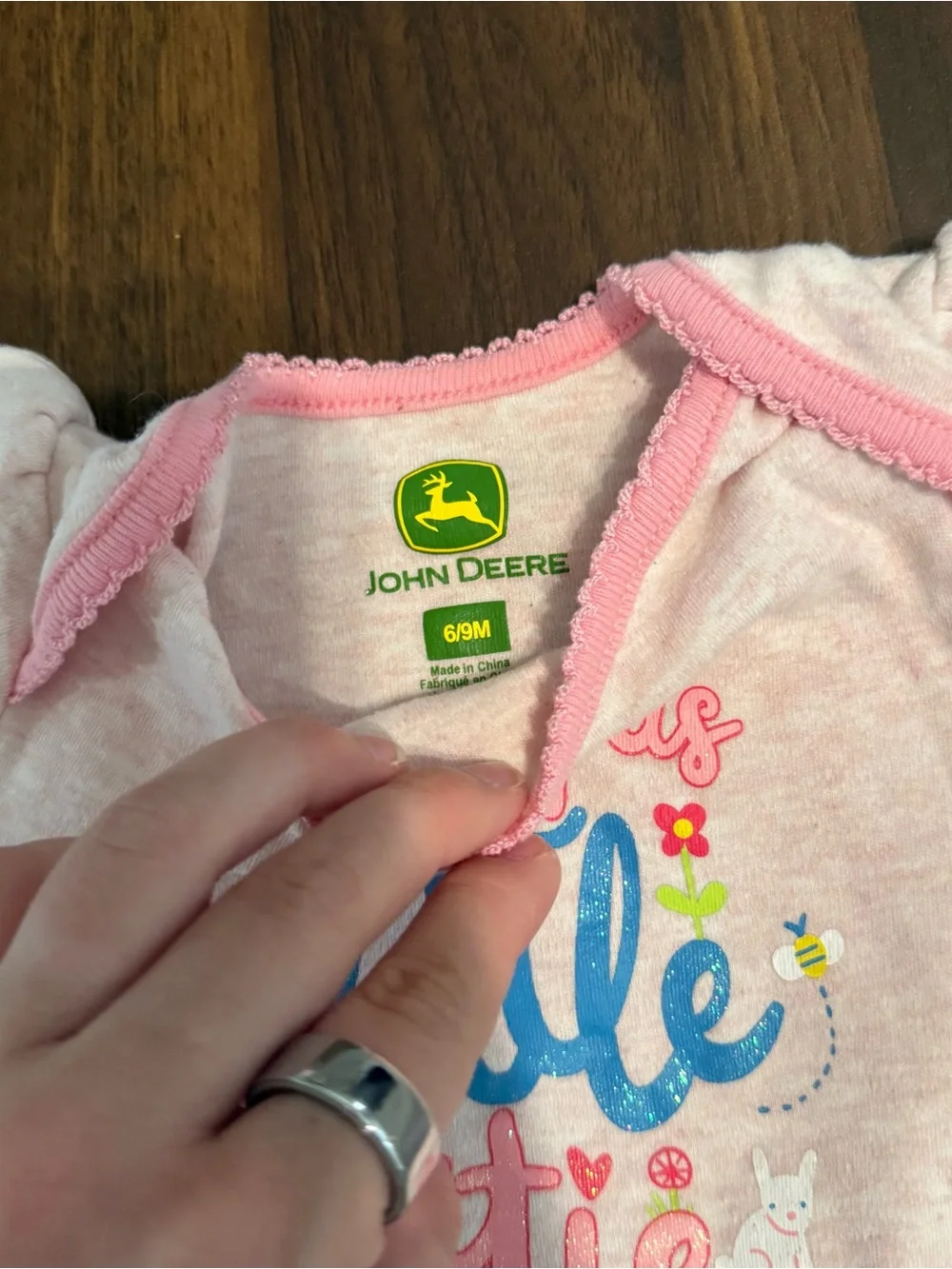 ✨2/$6✨ Baby girl John Deere onesie